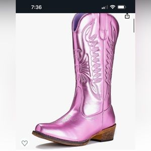 Purple cowgirl cowboy boots